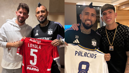   Vidal recibió visitas y regalos de Loyola, Palacios y Gil antes del duelo contra Racing 