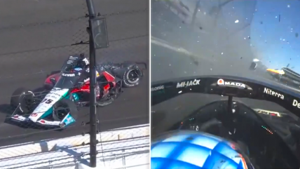   [VIDEO] Piloto de la Indy 500 protagonizó violento accidente durante el Open Test 