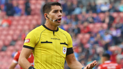   Mathias Riquelme será el árbitro del clásico entre U. Católica y Colo Colo 