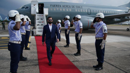   Presidente Boric aterrizó en Brasil para participar en la cumbre de los BRICS 