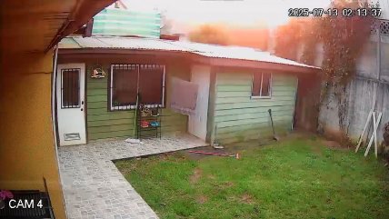   Cámara de seguridad captó explosión que destruyó una casa en Temuco 