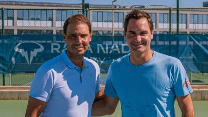   Reunión de cracks: Roger Federer visitó a Rafael Nadal en Menorca 