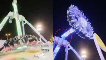   Juego mecánico se partió en dos en parque de diversiones de Arabia Saudita 