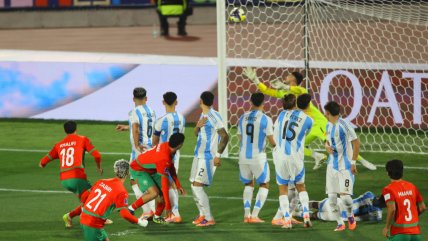   Zabiri abrió la cuenta para Marruecos ante Argentina con un zurdazo de tiro libre 