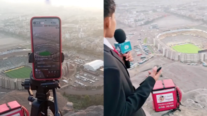   [VIDEO] Joven peruano causó furor tras relatar la final de la Libertadores desde un cerro 