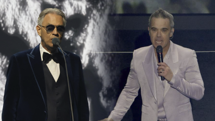   Andrea Boccelli y Robbie Williams animaron la previa del sorteo para la Copa del Mundo 2026 