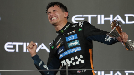   El eufórico festejo de Lando Norris tras su primer título mundial de Fórmula 1 