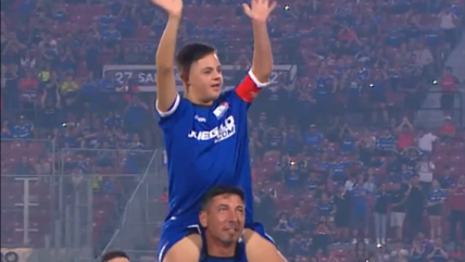   Pura emoción: Santino Montillo revivió homenaje que marcó para siempre la relación entre su padre y la U 