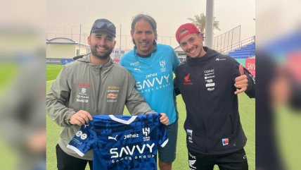   Tomás de Gavardo y Ruy Barbosa descansaron en el Dakar y tuvieron encuentro con Simone Inzaghi 