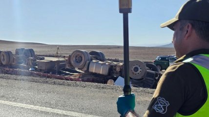   SIAT investiga accidente de camión que dejó un muerto en Taltal 