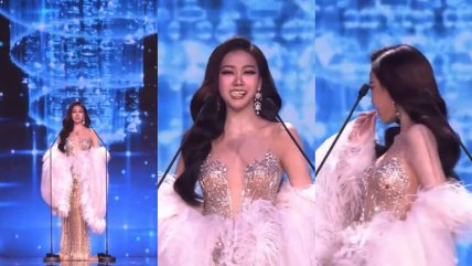   Concursante perdió sus carillas en plena presentación en Miss Grand Tailandia 