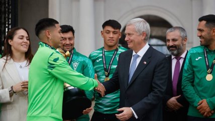   Kast celebró a la sub 20 de Santiago Wanderers: 